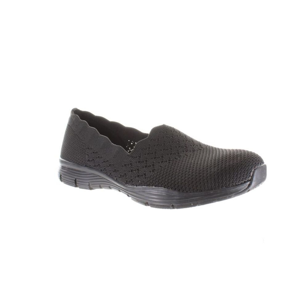 Skechers Womens Stat Black Casual Flats Size 9 Medium (B, M) - Picture 2 of 4